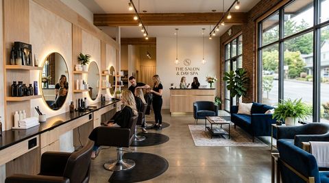 Illustration of The Salon & Day Spa, beauty salon in Newport, OR
